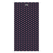 100% polyester microfiber. Moister Wicking One size fits most. Protection from sun.  Protection from Harsh Winds. Quick drying.  Weighs 1.1 ounce. Machine washable.