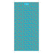 100% polyester microfiber. Moister Wicking One size fits most. Protection from sun.  Protection from Harsh Winds. Quick drying.  Weighs 1.1 ounce. Machine washable.