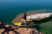 60% Carbon Fiber Composite Shaft reduces weight and adds stiffness Durable PP+Fiber Blades (a blend of polypropylene and fiberglass) Double Paddle Adjusts between 112" to 156" to fit paddlers 5'2 to 6'3 Double Paddle Weighs 3 lbs., 3 oz. Singe Paddle Adjusts from 75 inches to over 90 inches in length! Single Paddle Weighs 2 lbs, 2 oz.