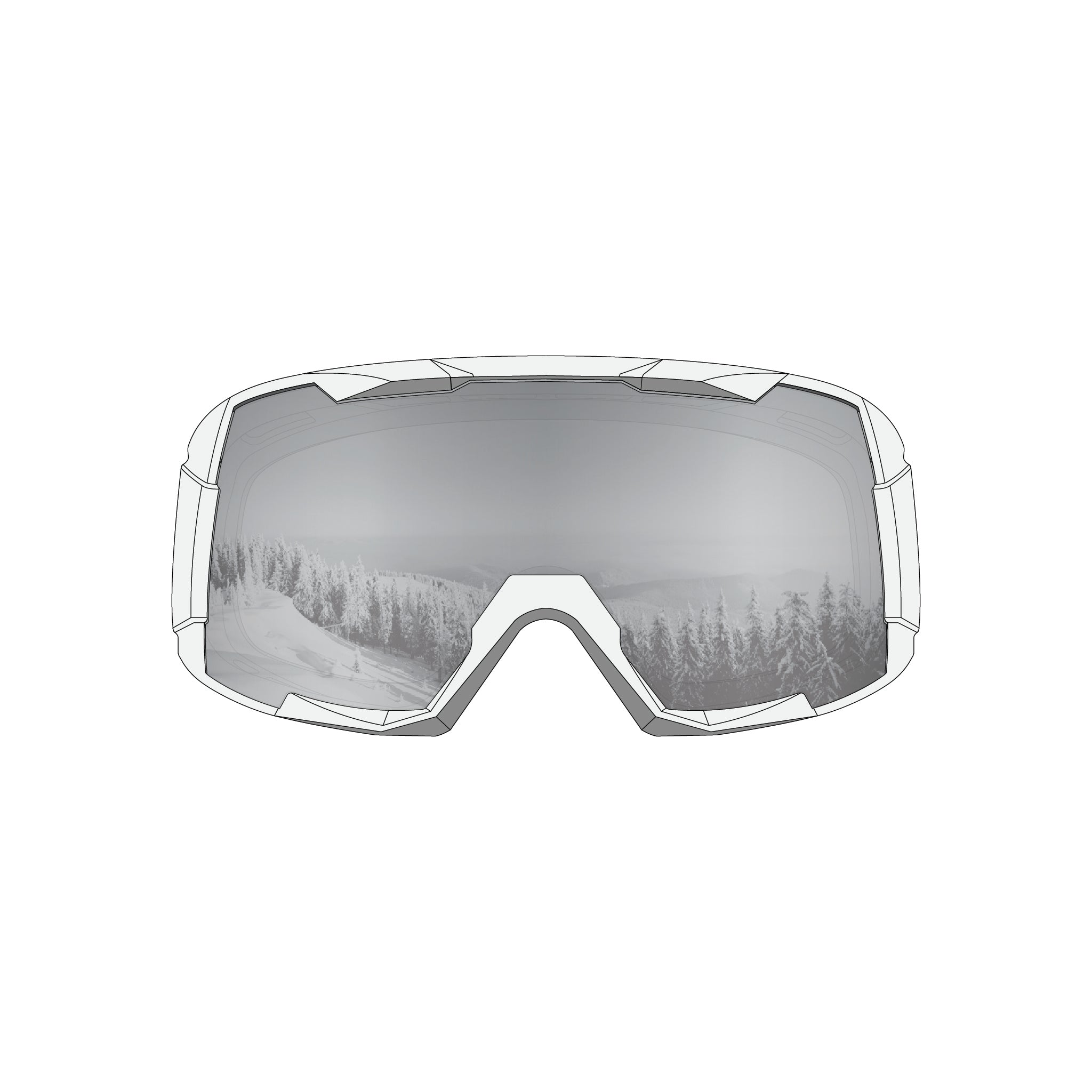 STAGE Stunt Ski Goggle - Black - Interchangeable Lens and Strap