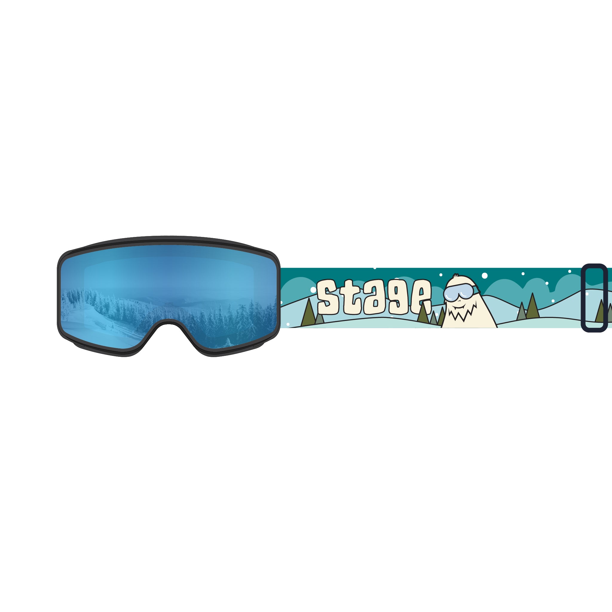 STAGE Cub Kid's Ski Goggle - Youth Ski & Snowboard Goggle (Ages 3-6)