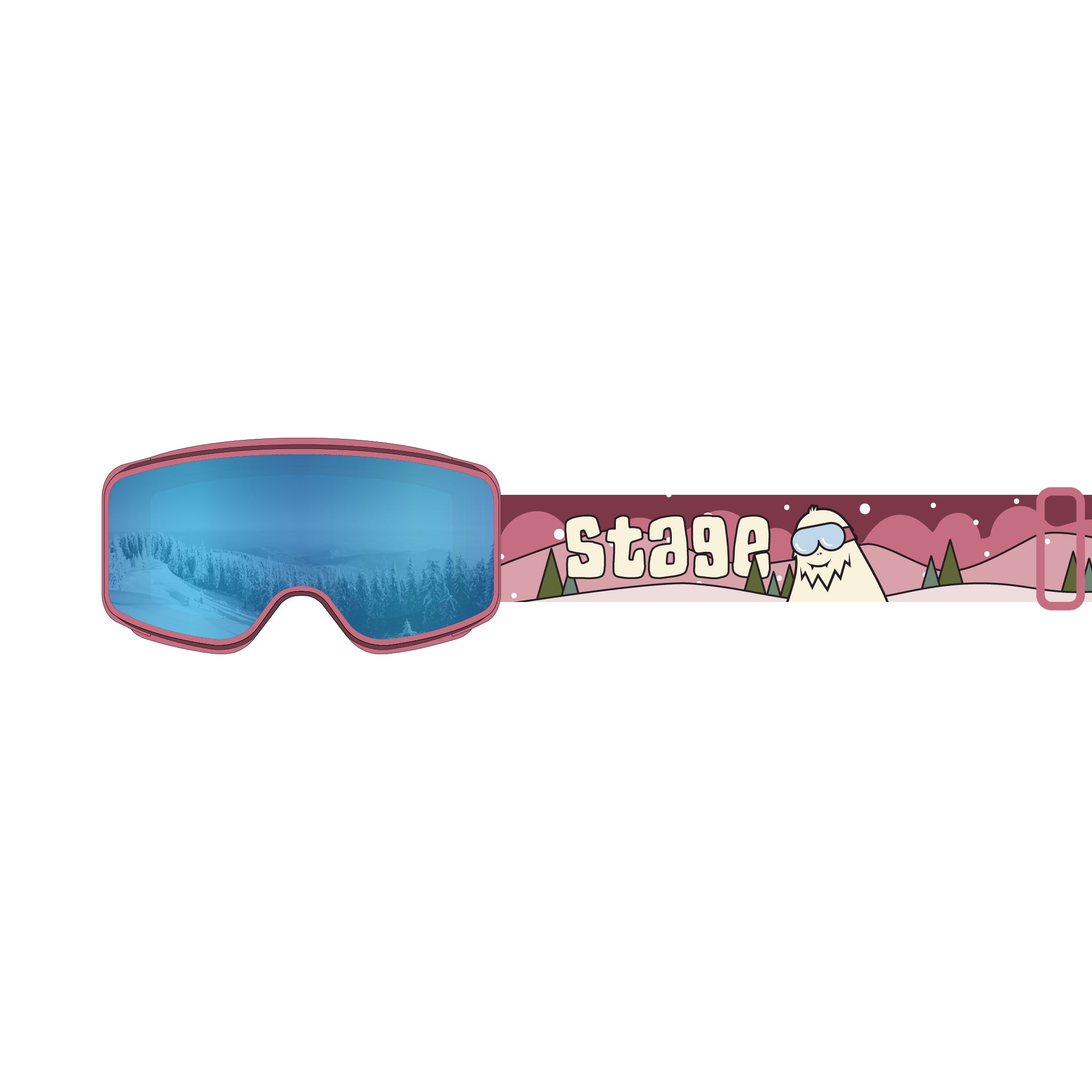 STAGE Cub Kid's Ski Goggle - Youth Ski & Snowboard Goggle (Ages 3-6)