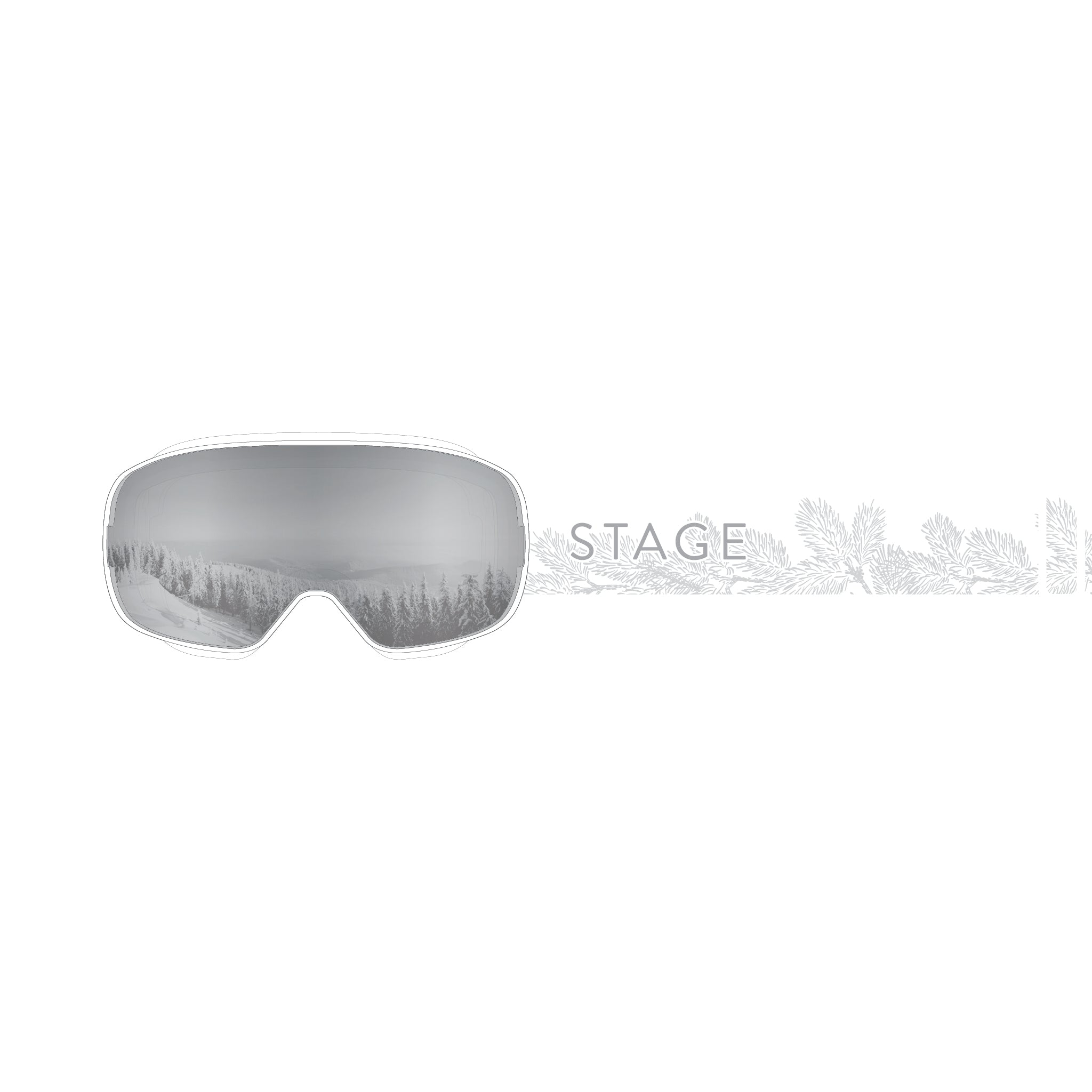 STAGE Replay Ski Goggle - Adult Small Ski & Snowboard Goggle - OTG Compatible