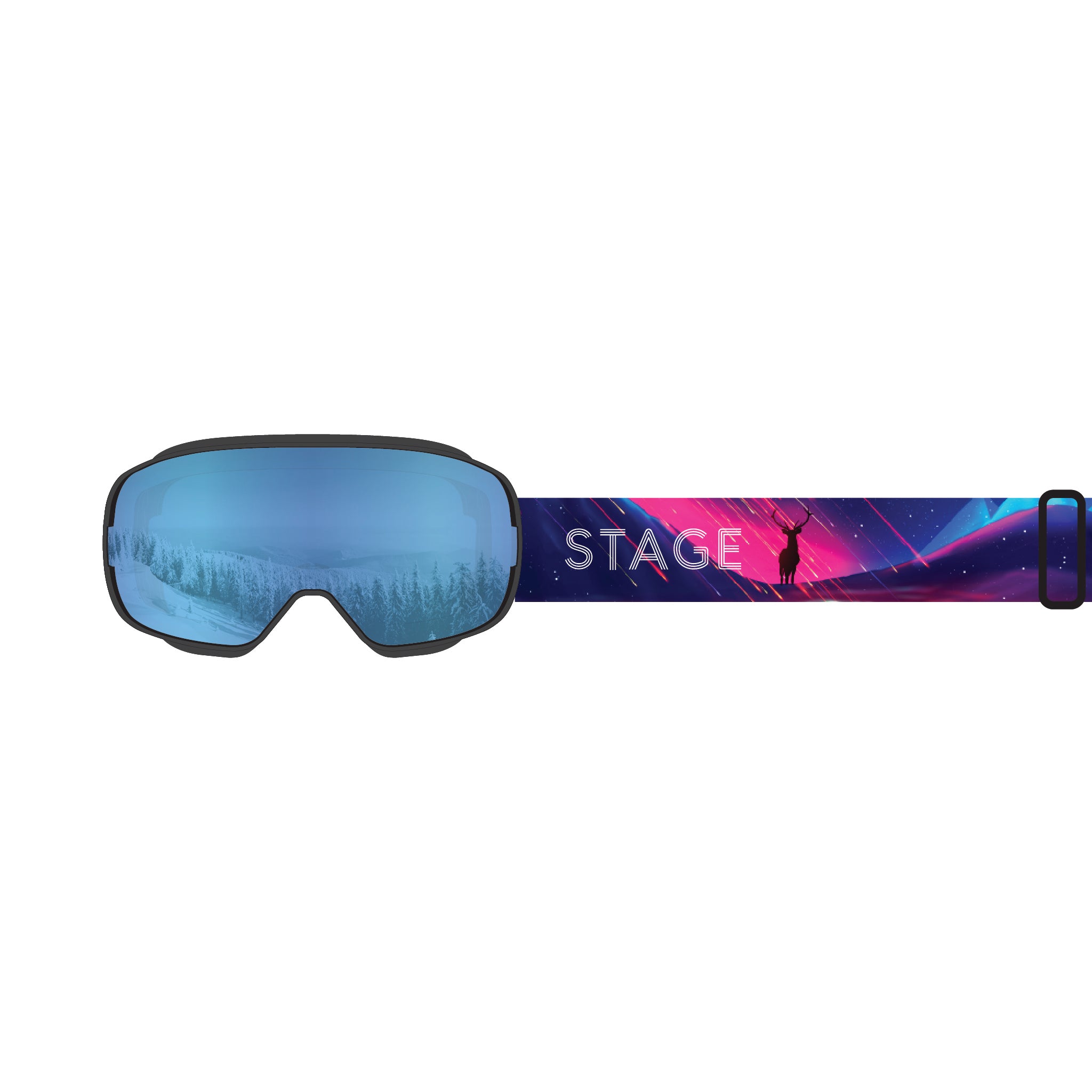 STAGE Replay Ski Goggle - Adult Small Ski & Snowboard Goggle - OTG Compatible