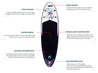 The S9 Cruiser is the perfect paddle board for teens and smaller adults looking to take advantage of easy turning and greater control. The S9 was designed with users between 80 and 130lbs in mind. 