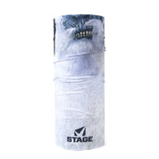 100% polyester microfiber. 100% seamless. One size fits most. Protection against the sun.  Protection against the wind. Quick drying.  Weighs 1.1 ounce. Machine washable.