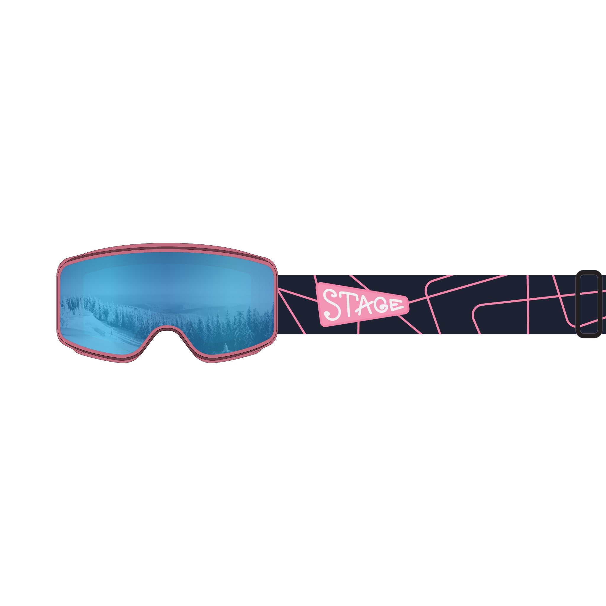 STAGE Cub Kid's Ski Goggle - Youth Ski & Snowboard Goggle (Ages 3-6)