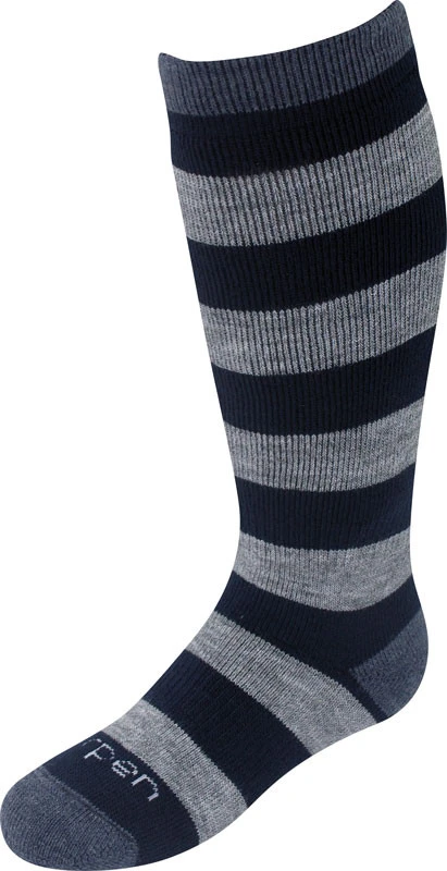 Lorpen Junior Ski Sock - Grey/Black/Navy