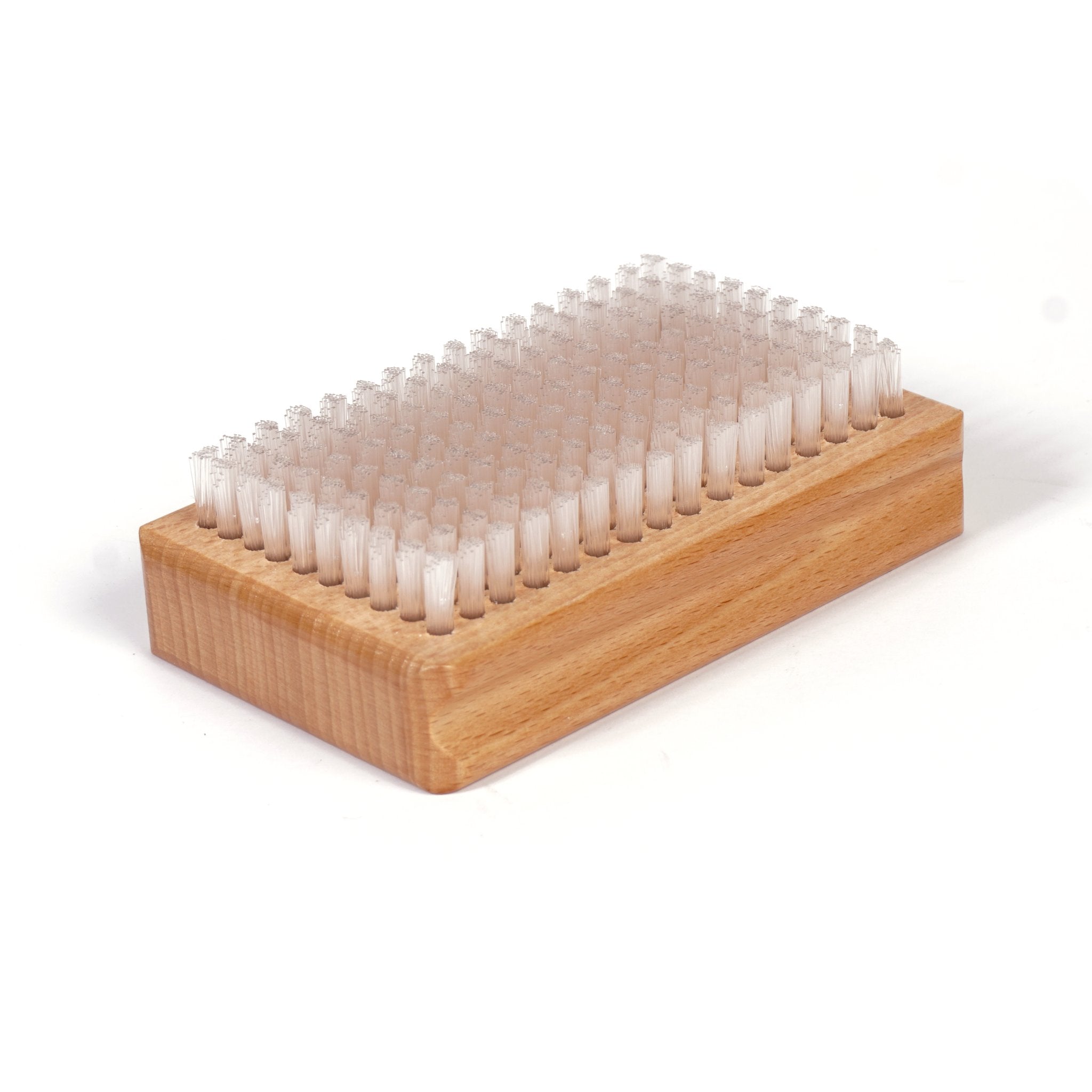 The STAGE Nylon Ski Tuning Brush is a versatile tool that both removes excessive wax and begins to polish the base of the ski.